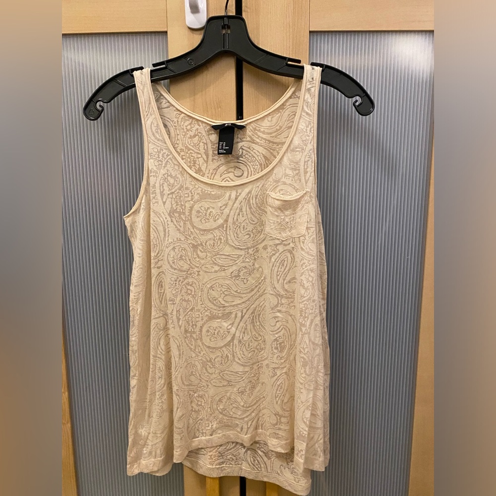 H&M paisley tank top Size XS